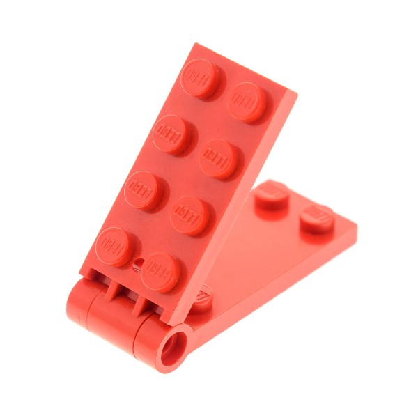 1x Lego Scharnier Platte rot 2x5 Gelenk Loch klein Pin rot Hinge 3149c01