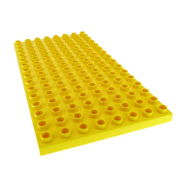 1 x Lego Duplo Basic Bau Platte B-Ware beschädigt gelb 16 x 8 Noppen 8x16 für Bauernhof Farm Puppenhaus 61310 6490