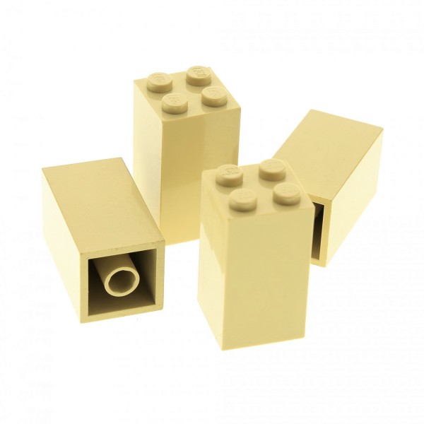 4x Lego Bau Stein beige 2x2x3 Säule Stütze Pfeiler Träger Harry Potter 30145