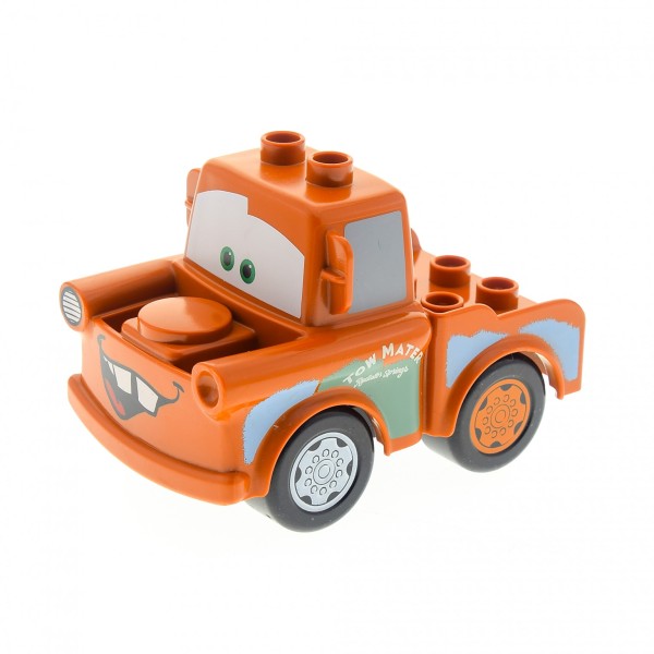 1x Lego Duplo Fahrzeug Disney Pixar Cars Hook dunkel orange Auto 88764pb01