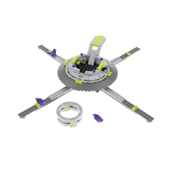 1x Lego Set Space Alien Mutter Schiff Ufo Raumschiff 7065 grau unvollständig