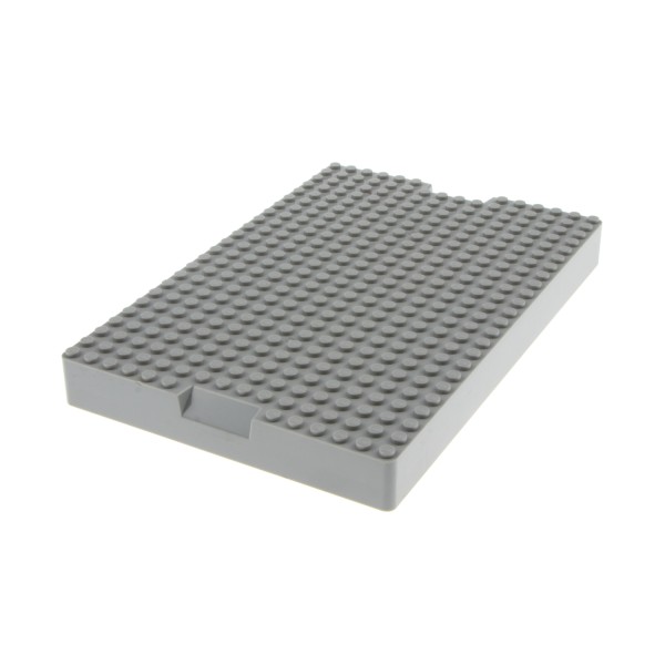 1x Lego Bau Platte 16x24x2 neu-hell grau dick Container Steine Box Deckel 93608