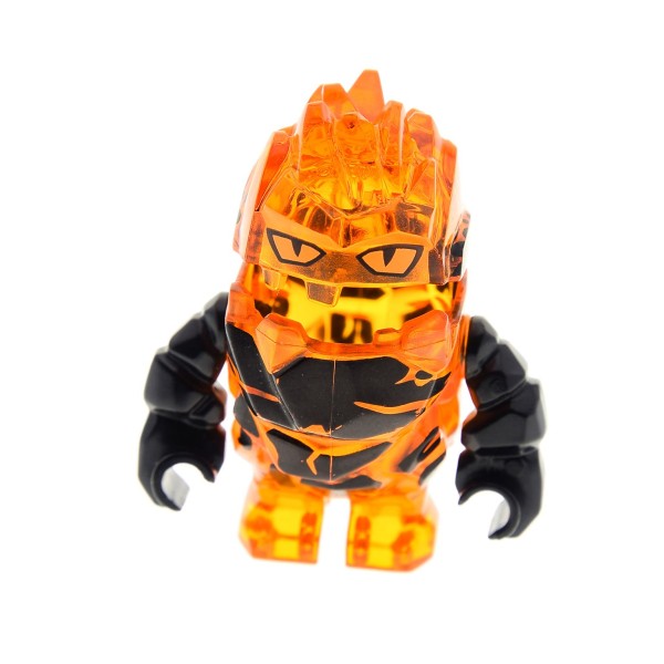 1x Lego Figur Power Miners Rock Stein Monster Firax orange schwarz 8191 pm025