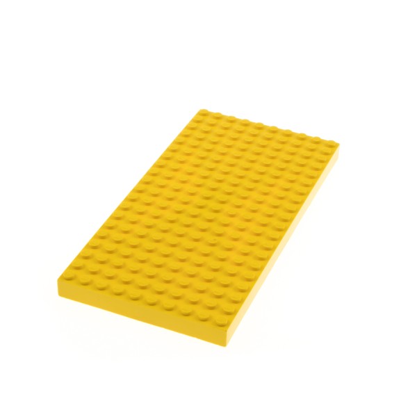 1x Lego Bau Platte B-Ware abgenutzt gelb 10x20x1 mit Bodenröhrchen 700eD 700eD2 1
