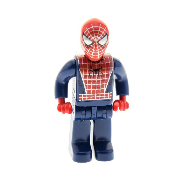1 x Lego System Figur 4 Juniors Spider-Man Mann dunkel blau rot 4860 4858 4j004