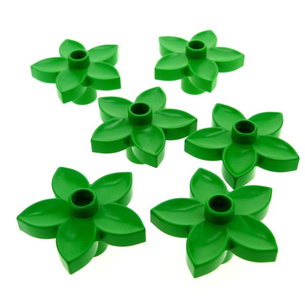 6x Lego Duplo Pflanze Blüte bright hell grün Blume Blätter 10516 4121575 6510