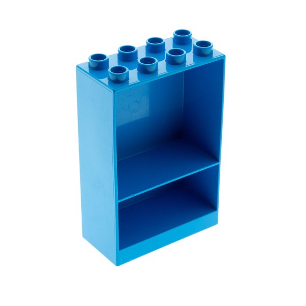 1x Lego Duplo Möbel Schrank Regal Wand 2x4x5 dunkel azur blau 6172278 27395