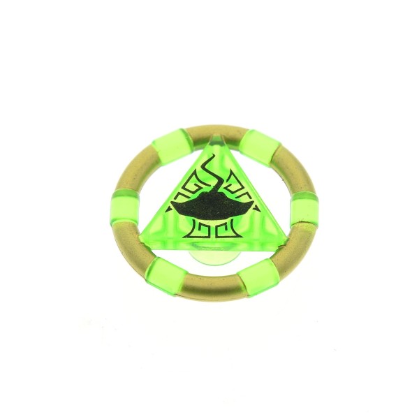 1x Lego Ring transparent grün Rochen Atlantis Schatz Schlüssel 8078 87748pb05
