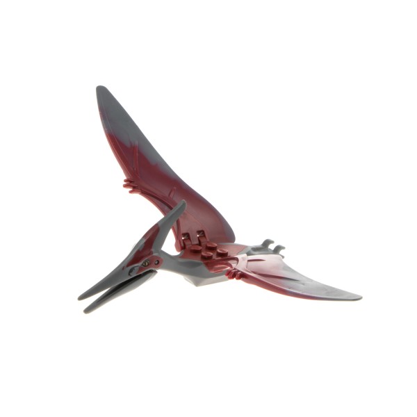 1x Lego Tier Dinosaurier Pteranodon grau dunkel rot 98653c03 98086pb03 Ptera04