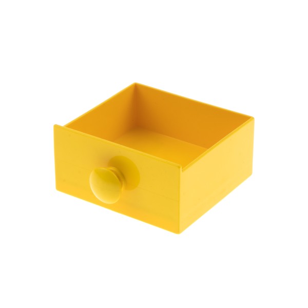 1x Lego Duplo Möbel Schublade 4x4 gelb Knopf Griff rund Dolls 9234 4142418 31323