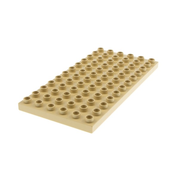 1x Lego Duplo Bau Basic Platte 6x12 beige Grundplatte Zug Set 5634 4196 18921