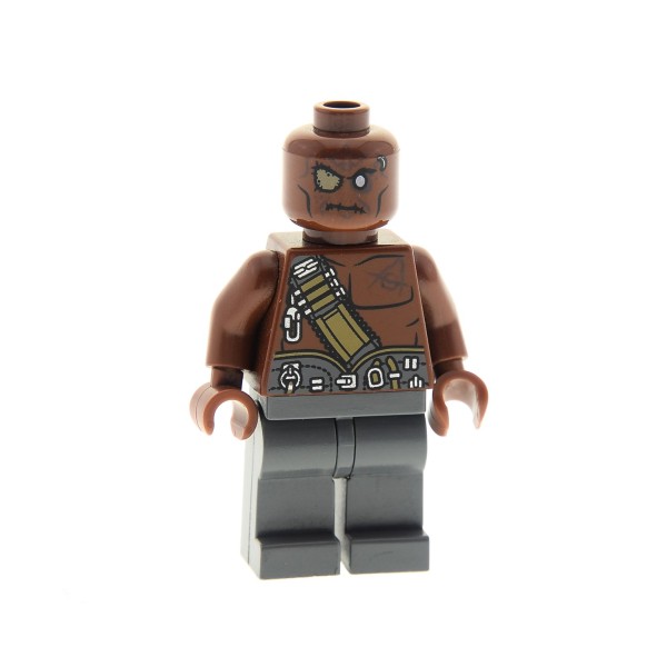 1 x Lego System Figur Mann Pirat Fluch der Karibik Pirates of the Caribbean Gunner Zombie Torso reddish rot braun 853219 4195 4191 4194 973pb0875c01 poc014