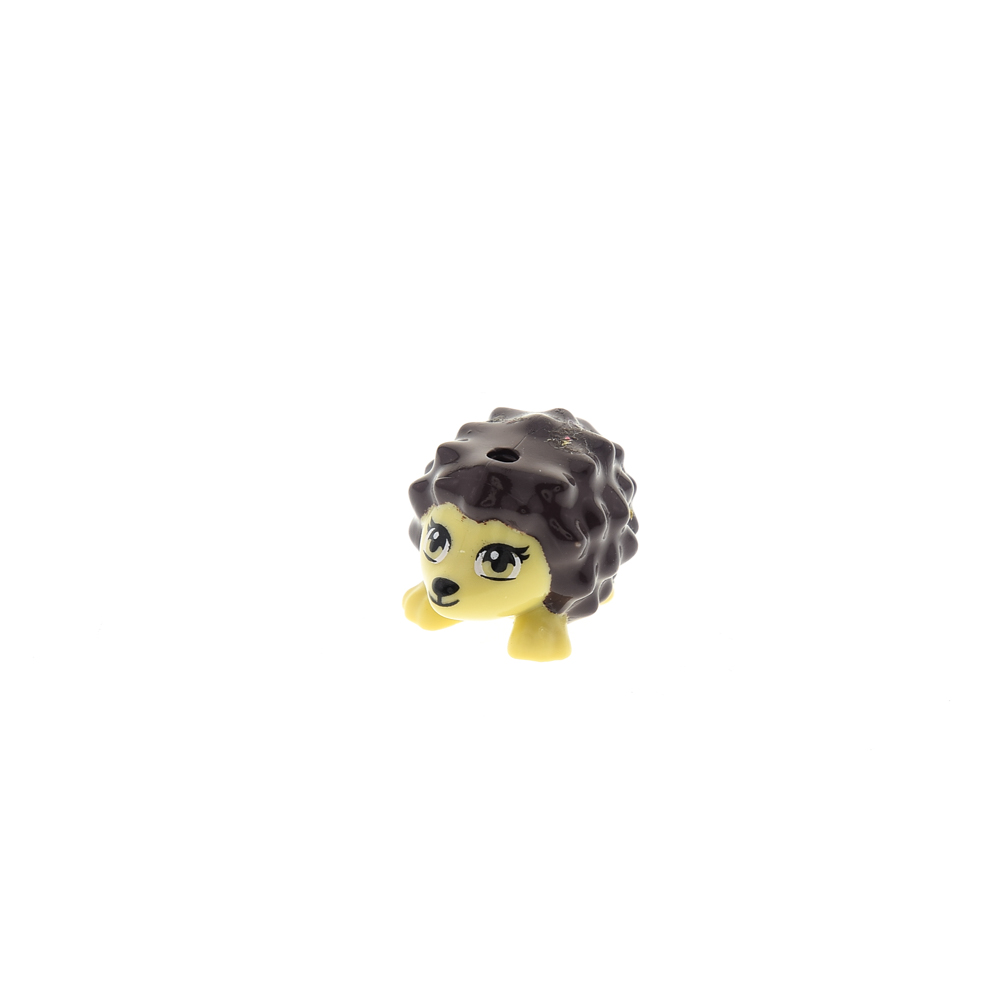 1x Lego Tier Igel dunkel braun Gesicht beige 41120 6102907 98389pb02