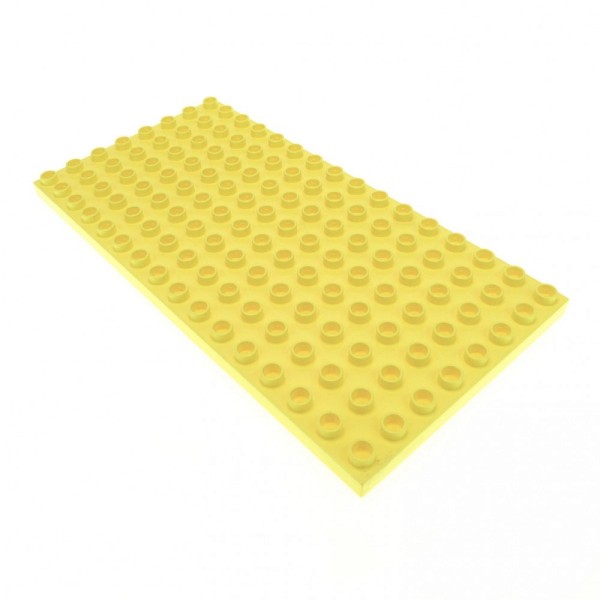 1x Lego Duplo Bau Platte 8x16 hell gelb Spielhaus Burg 4247341 6490 61310