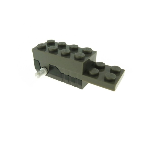 1x Lego Rückzieh Motor 6x2x1 2/3 schwarz alt-dunkel grau Pullback 41861c01