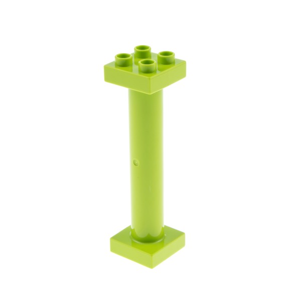 1x Lego Duplo Stütze 2x2x6 lime hell grün Träger Säule Ständer Brücken 57888