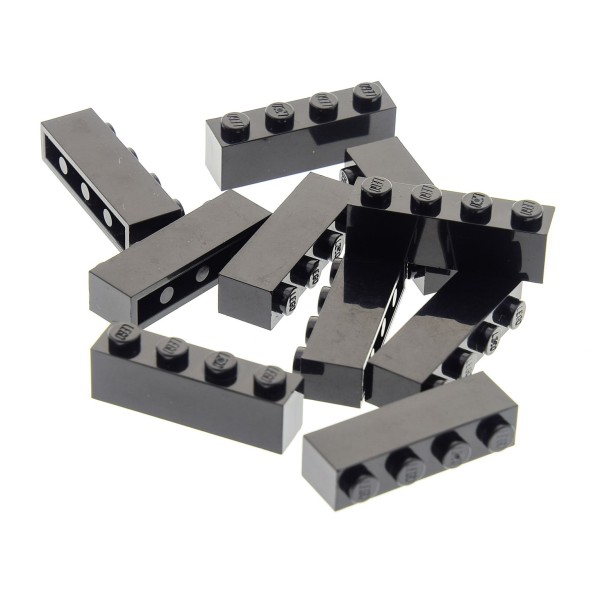 10 x Lego System Bau Stein schwarz 1x4 Basis Star Wars für Set 7785 10143 10018 76103 301026 3010