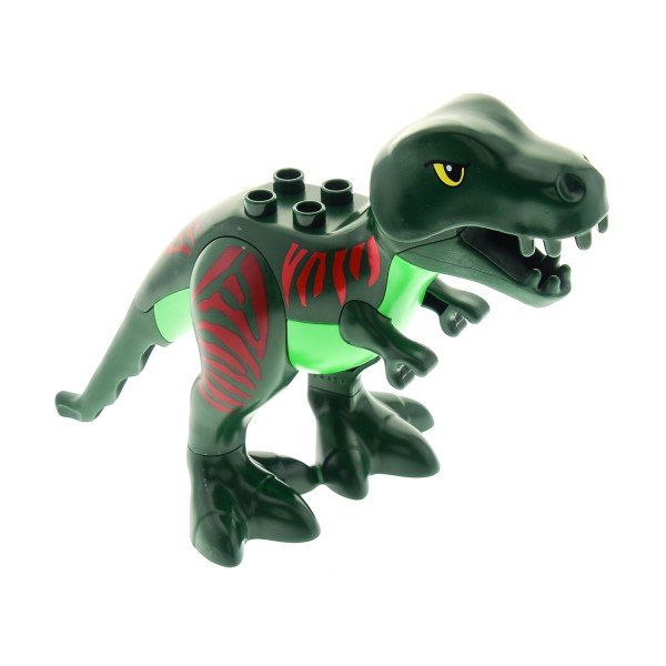 1x Lego Duplo Tier Dino Tyrannosaurus Rex dunkel grün rot 4517113 60764c01pb01