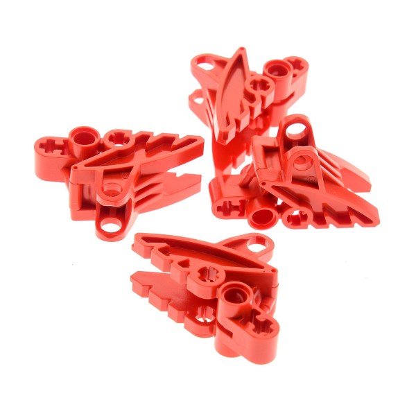 4 x Lego Bionicle Figur Fuß rot 2 x 3 x 5 für Kugel Gelenk Technic Verbinder 8727 4877 41668 