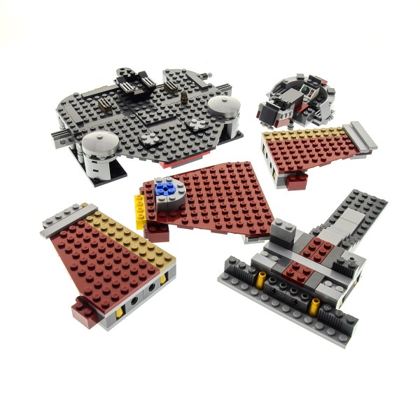 1 x Lego System Teile Set Modell Star Wars Clone Wars zu 9526 Palpatines Arrest grau dunkel rot incomplete unvollständig 
