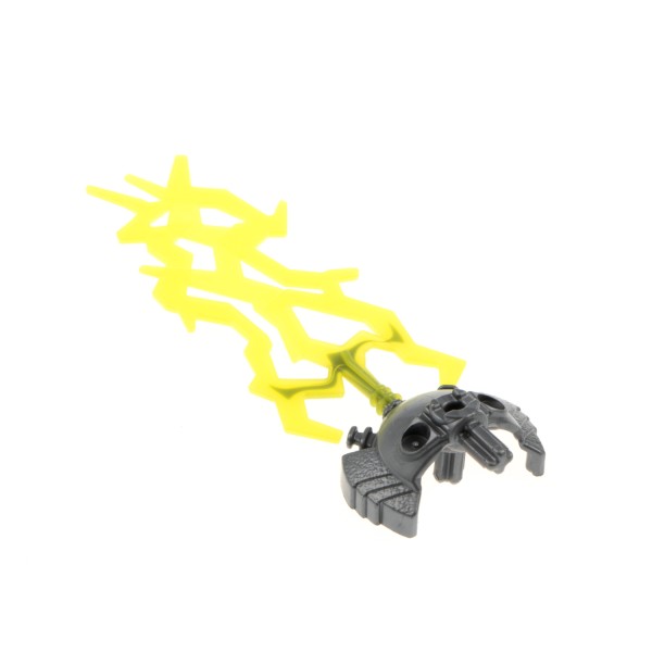 1x Lego Bionicle Waffe Schwert Licht Blitz 4x12x2 neon grün Heros 87812pb01