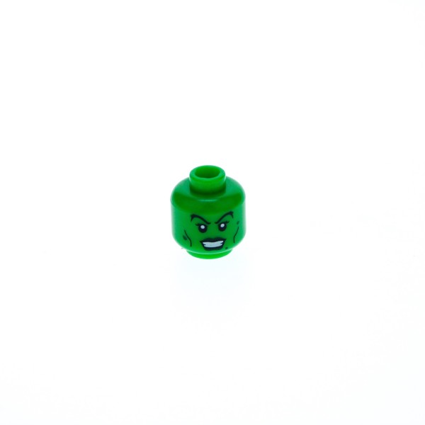 1x Lego Figur Kopf Minifiguren Serie 2 Hexe grün col020 3626bpb0456