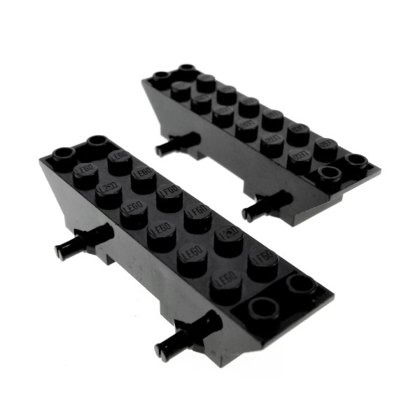 2x Lego Fahrgestell 2x8x1 schwarz Auto LKW Platte Chassis 4109631 30277