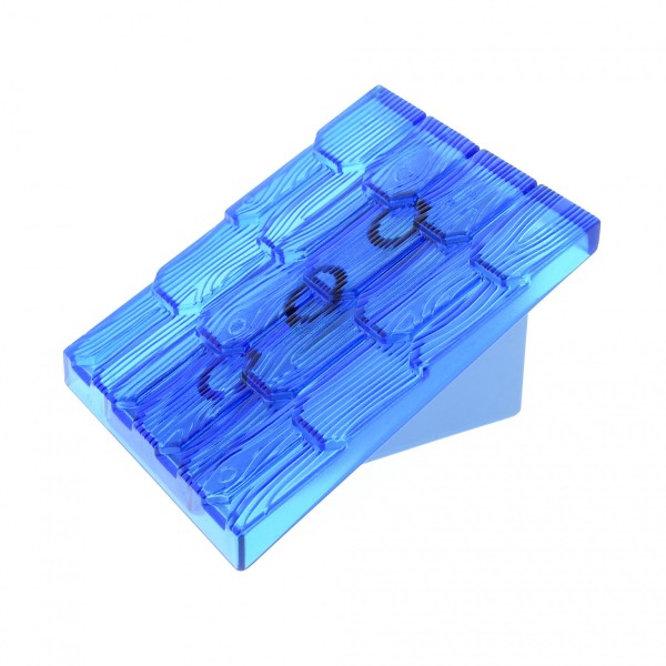 1 x Lego Duplo Dach transparent blau 30° 4 x 4 Element breit klein Base Wand medium hell blau für Puppenhaus Bob der Baumeister 3299 4860c05