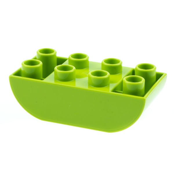 1x Lego Duplo Basic Bau Stein lime grün 2x3 Boden gewölbt Set 10934 10906 98224