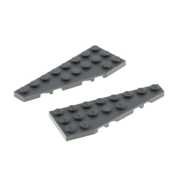 2x Lego Flügel Platte 8x3 neu-dunkel grau links rechts 50305 4529727 50304