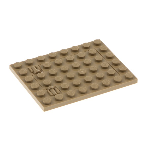 1x Lego Falltür Rahmen 6x8 dunkel beige Tür 4x6 lange Pins Star Wars 92099 92107