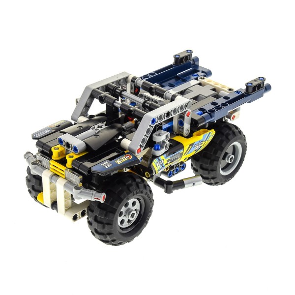 1 x Lego Technic Set Modell Pick up Truck Auto Fahrzeug Racer blau gelb grau incomplete unvollständig 
