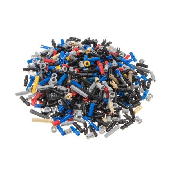 400 Lego Technic Kleinteile z.B. Pin Stopper Stecker kurz Achse bunt gemischt
