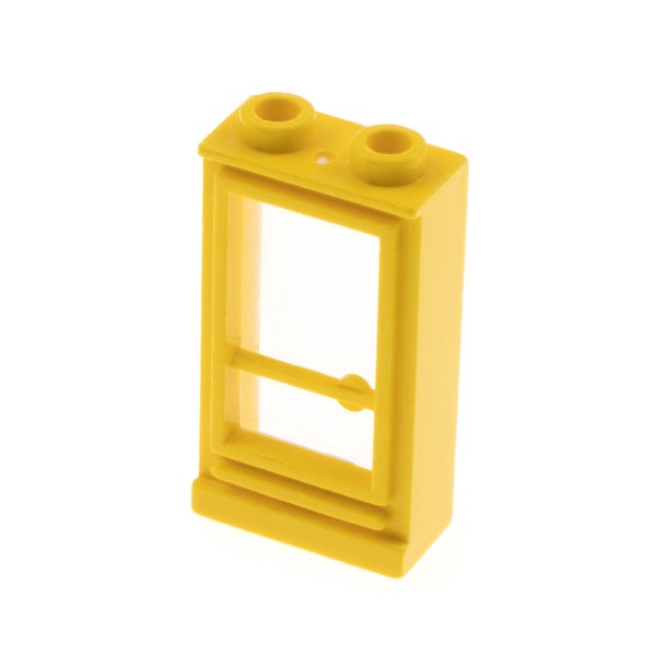 1x Lego Tür Rahmen 1x2x3 gelb transparent weiß links Haus 32bc01