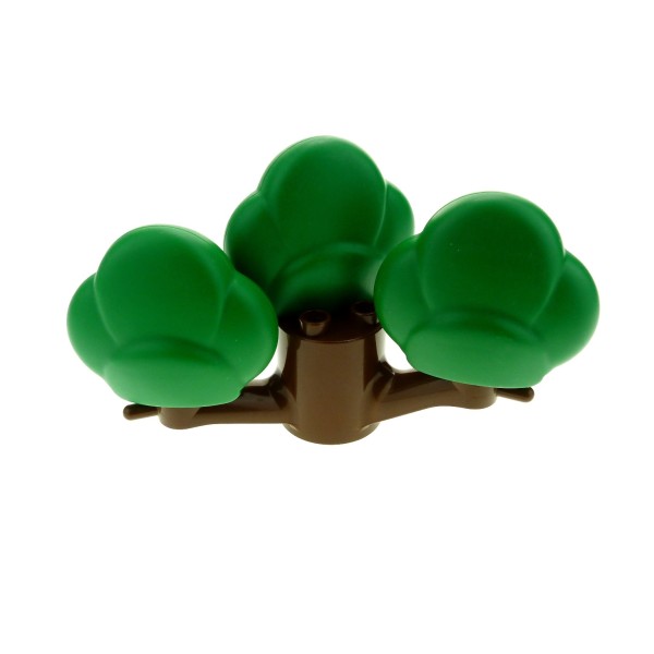 1x Lego Duplo Baum Busch braun grün Strauch Pflanze Stumpf 3 Kronen 2289 74587