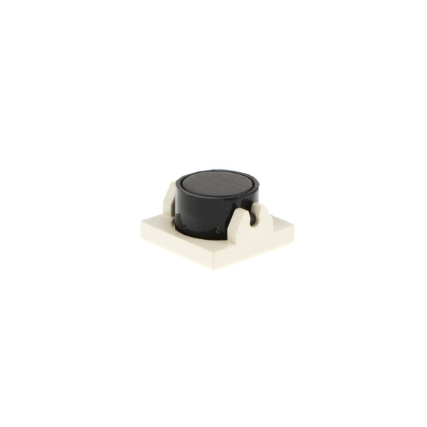 1x Lego Magnet Halter weiß 2x2 schwarz Zylinder Magnethalterung kurz 73092 2609a