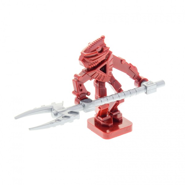 1x Lego Figur Bionicle Mini - Toa Hordika Vakama rot Waffe silber 51645 51637