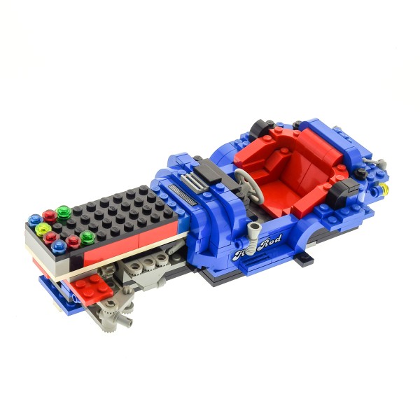 1x Lego Set Auto Hot Rod 10151 blau verschmutzt unvollständig
