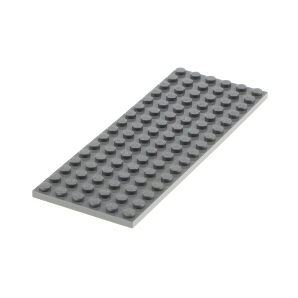 1x Lego Bau Platte 6x16 Basic neu-dunkel grau Zug Eisenbahn 4226358 3027