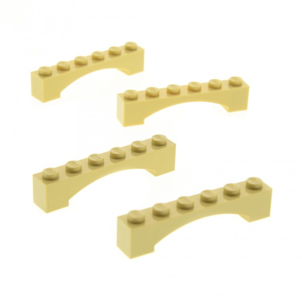 4x Lego Bogenstein 1x6x1 beige rund Bogen erhöht Brücke Star Wars 4618876 92950