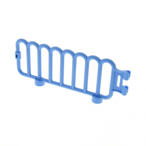 1x Lego Duplo Zaun hell blau groß hoch mit Clips Gatter Geländer Set 6157 98190