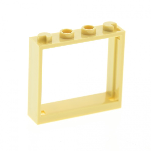 1x Lego Fenster Rahmen beige 1x4x3 ohne Scheibe Set 5891 76052 4840 31026 60594