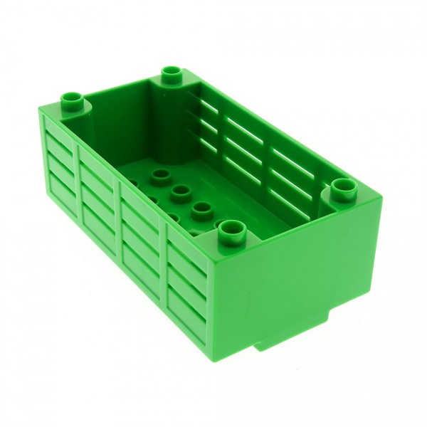 1x Lego Duplo LKW Aufsatz 4 1/2x8 hell grün Zoo Transporter Ladefläche 98191