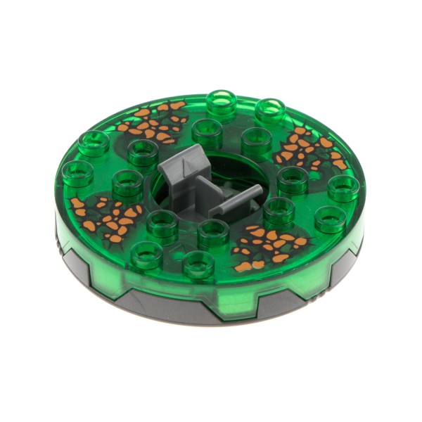 1x Lego Ninjago Spinner flach 6x6x1 transparent grün 9591 6004306 bb0549c12pb01
