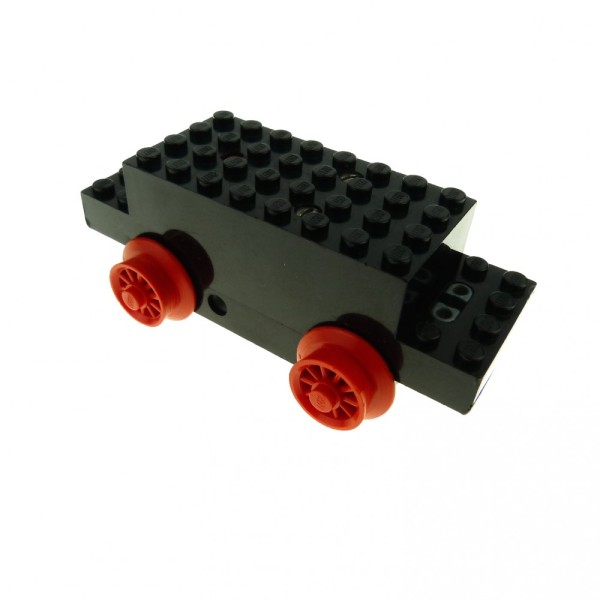 1 x Lego System Electric Motor 4.5V Type III schwarz 12 x 4 x 3 1/3 Eisenbahn mit Rad Zug Lok Train Kontakte offen Motor geprüft x469bopen