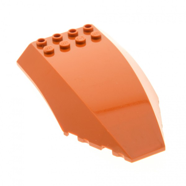 1x Lego Cockpit dunkel orange 10x6x2 gebogen 4582991 35269 35337 59195 45705