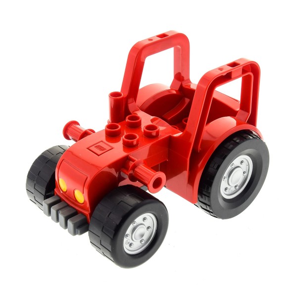 1x Lego Duplo Traktor rot grau groß Bauernhof Auto Trecker 4563713 87967c01pb01