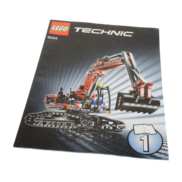 1x Lego Technic Bauanleitung Heft 1 Model Construction Excavator Bagger 8294