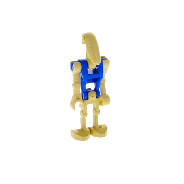 1x Lego Figur Droide beige blau Star Wars Pilot 1 Arm gerade sw0095