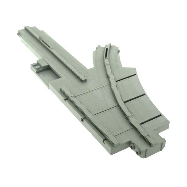 1x Lego Monorail Schiene Weiche alt-hell grau rechts Unitron 6991 2889